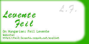 levente feil business card